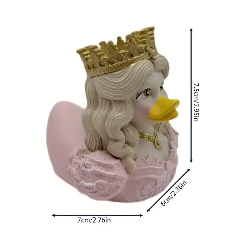 Elegant Pink Princess Duck Figurine NIB GLASS - Picture 2 of 5